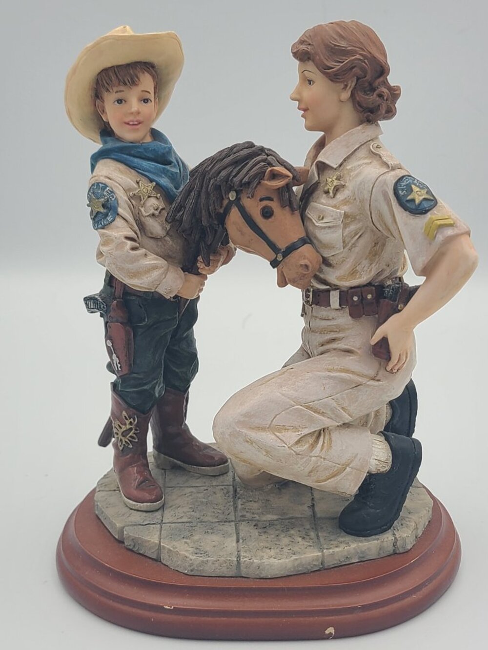 Vintage Vanmark 7" Figure Ready To Ride Legends Of The Law Police Figurine 1998